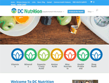 Tablet Screenshot of dcnutrition.com